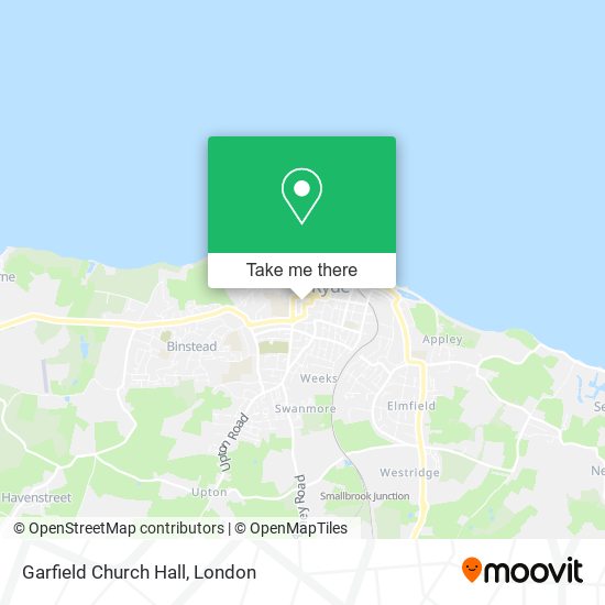 Garfield Church Hall map
