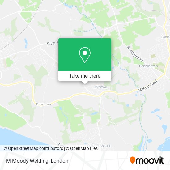 M Moody Welding map