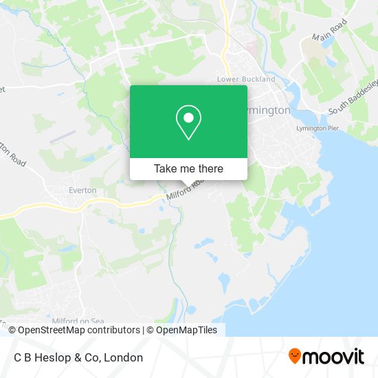 C B Heslop & Co map
