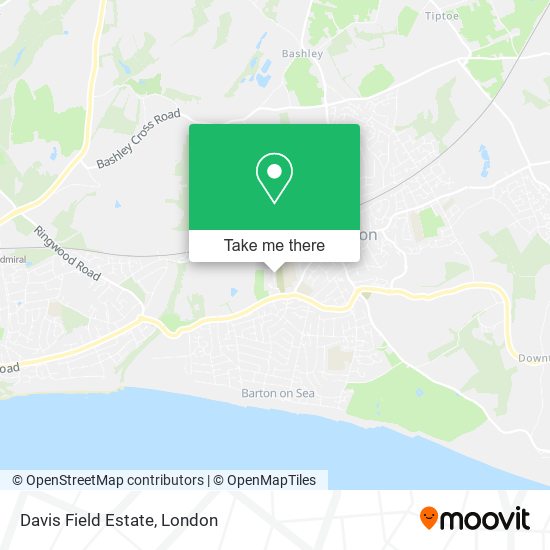 Davis Field Estate map