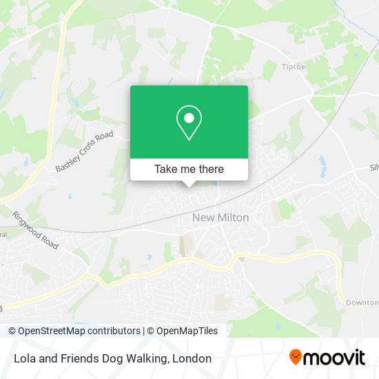 Lola and Friends Dog Walking map
