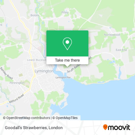 Goodall's Strawberries map