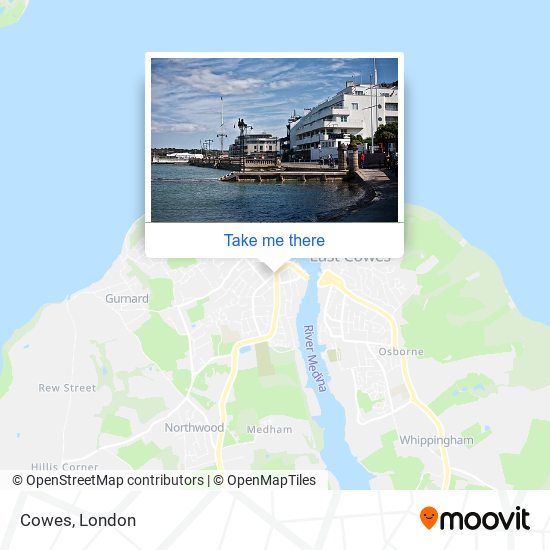 Cowes map