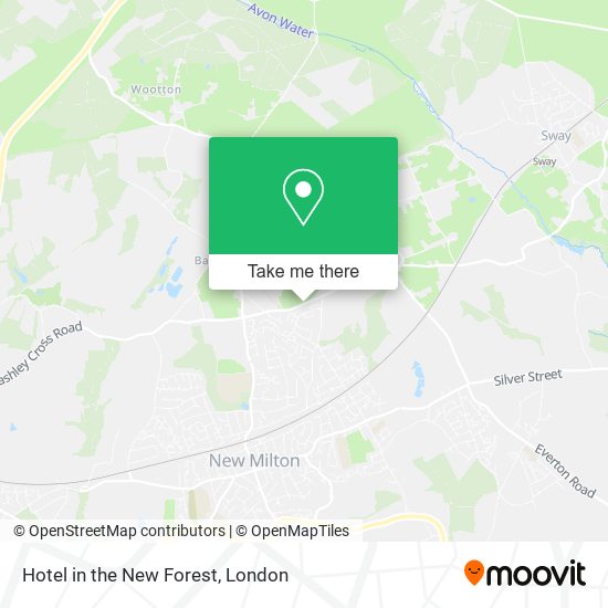 Hotel in the New Forest map