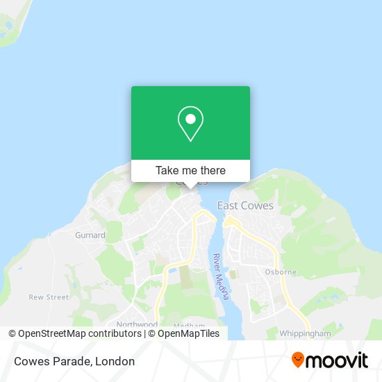 Cowes Parade map