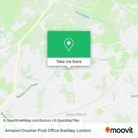 Amazon Counter-Post Office Bashley map