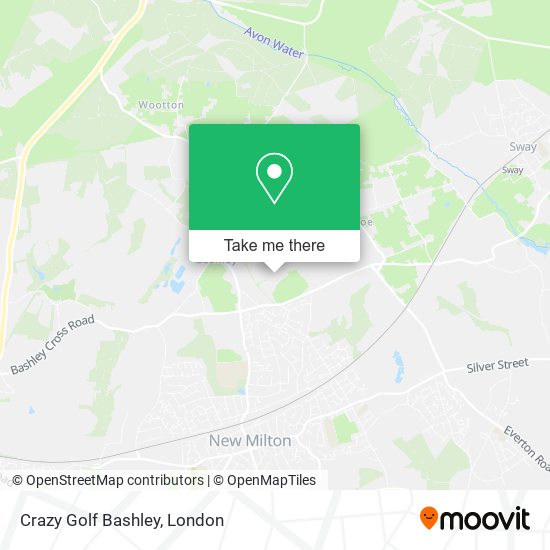 Crazy Golf Bashley map