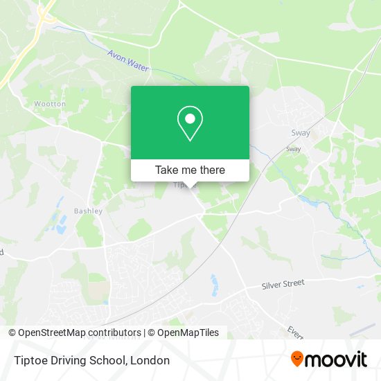 Tiptoe Driving School map