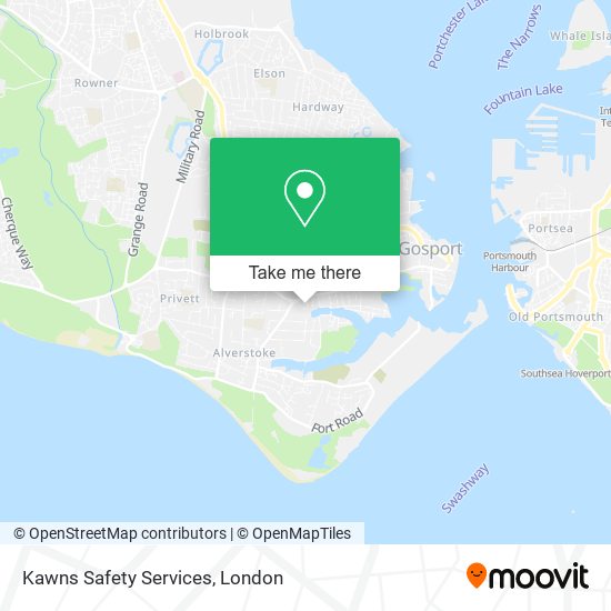 Kawns Safety Services map