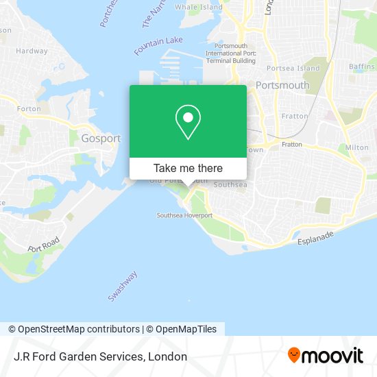J.R Ford Garden Services map