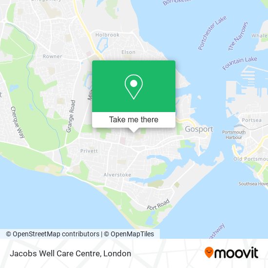Jacobs Well Care Centre map