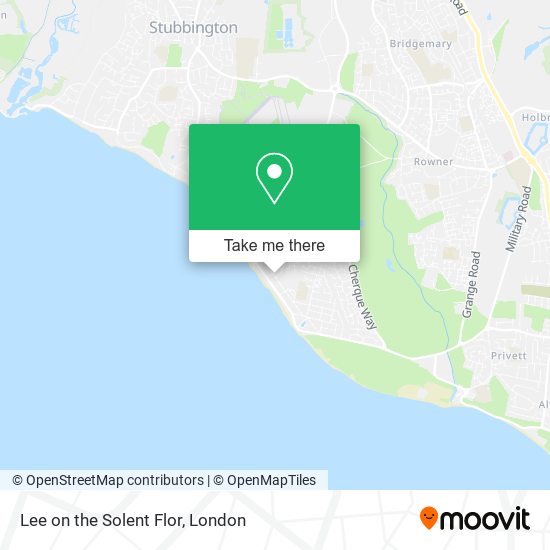 Lee on the Solent Flor map