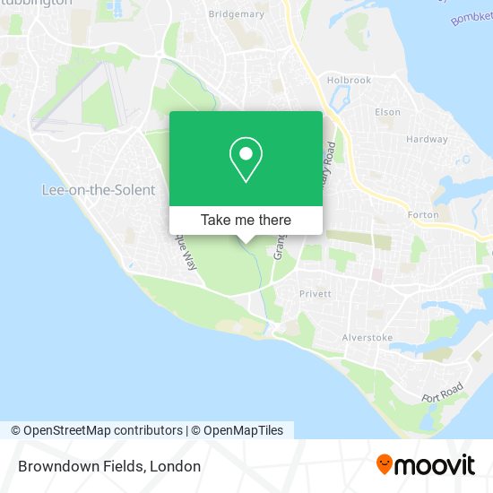 Browndown Fields map