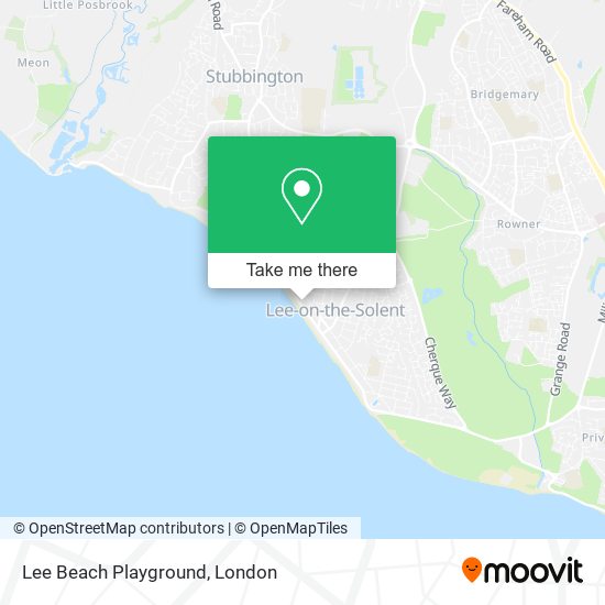 Lee Beach Playground map
