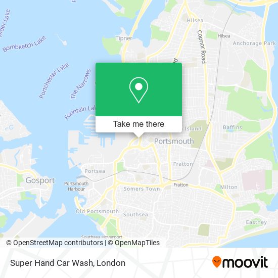 Super Hand Car Wash map