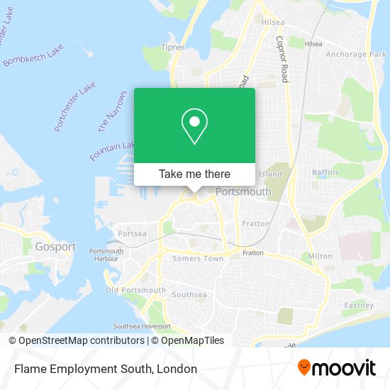 Flame Employment South map