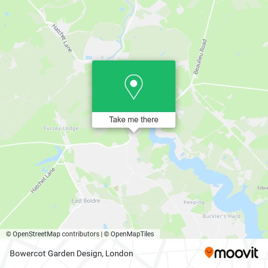 Bowercot Garden Design map