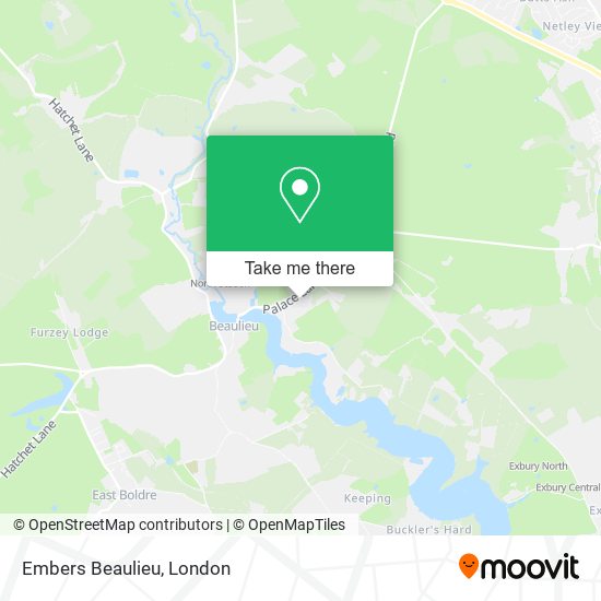 Embers Beaulieu map