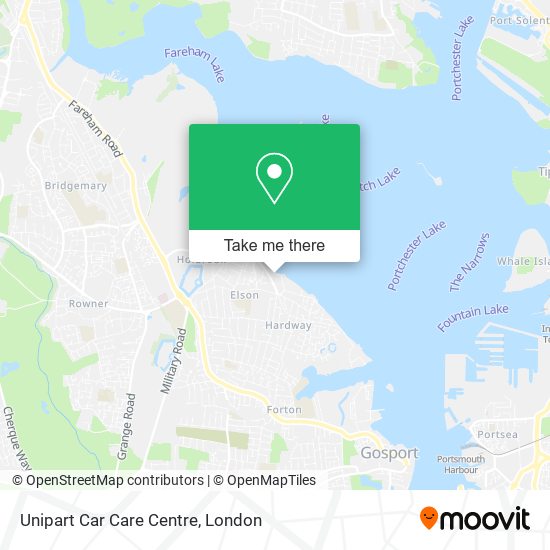 Unipart Car Care Centre map