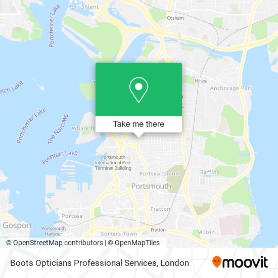 Boots Opticians Professional Services map