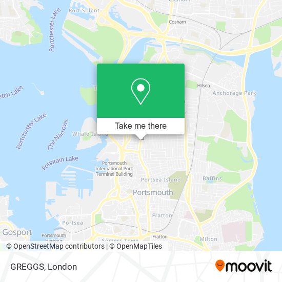 GREGGS map