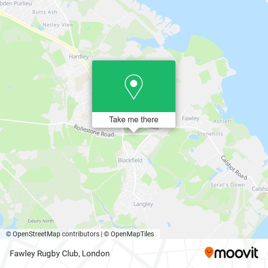 Fawley Rugby Club map