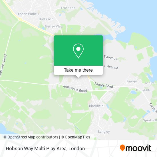 Hobson Way Multi Play Area map