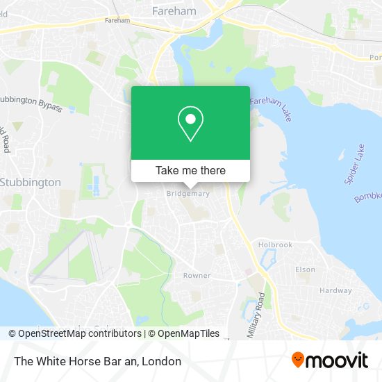 The White Horse Bar an map