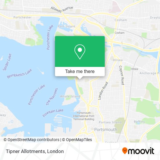 Tipner Allotments map