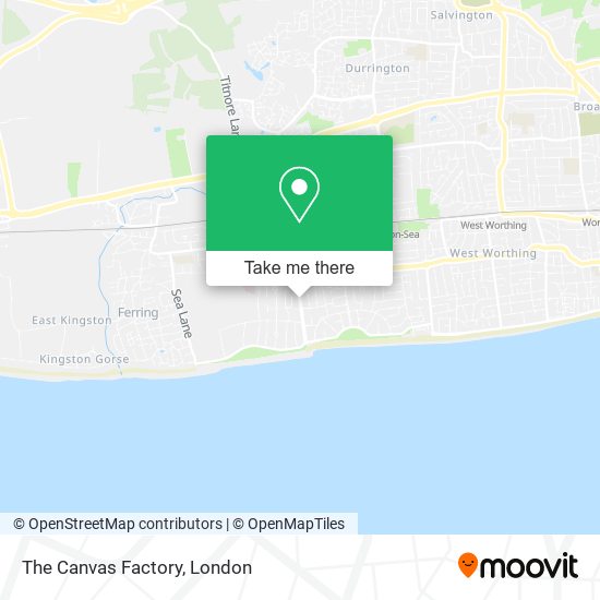 The Canvas Factory map