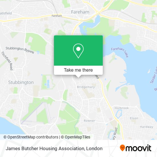 James Butcher Housing Association map