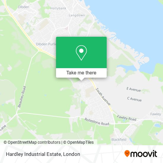 Hardley Industrial Estate map