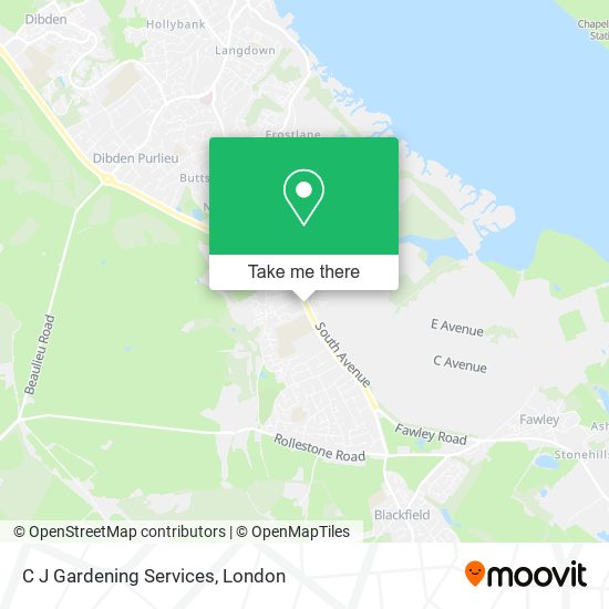 C J Gardening Services map