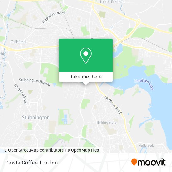 Costa Coffee map