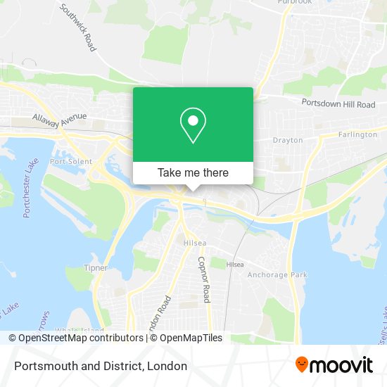 Portsmouth and District map