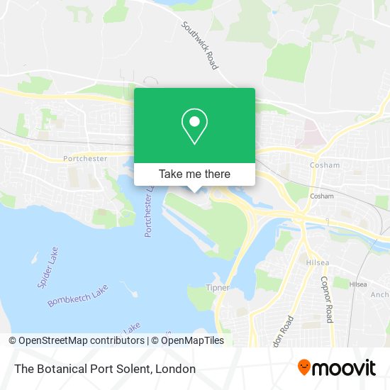 The Botanical Port Solent map