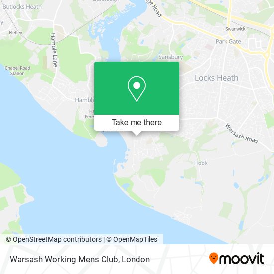 Warsash Working Mens Club map