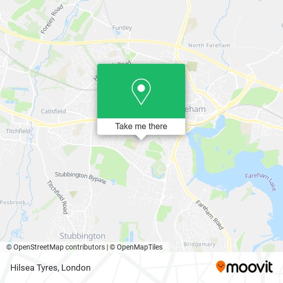 Hilsea Tyres map