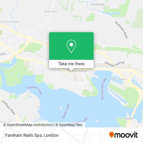 Fareham Nails Spa map