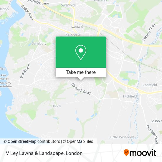 V Ley Lawns & Landscape map