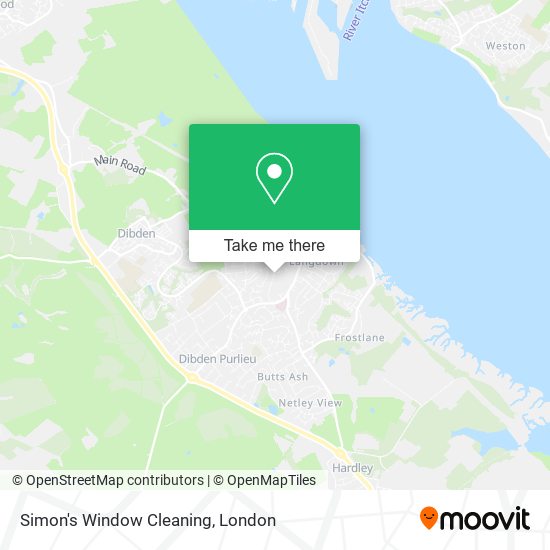 Simon's Window Cleaning map