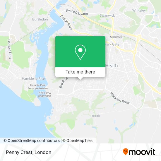 Penny Crest map