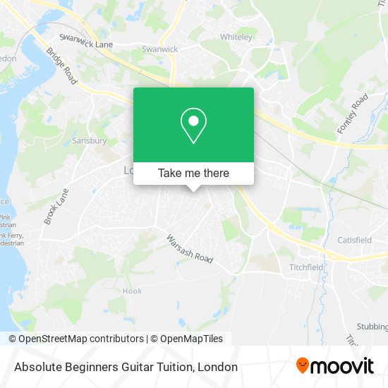 Absolute Beginners Guitar Tuition map