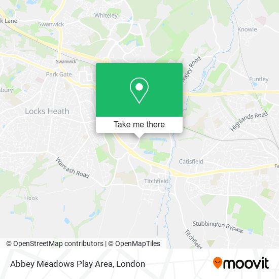 Abbey Meadows Play Area map