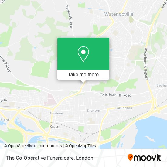 The Co-Operative Funeralcare map