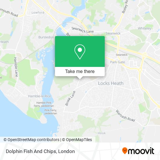 Dolphin Fish And Chips map