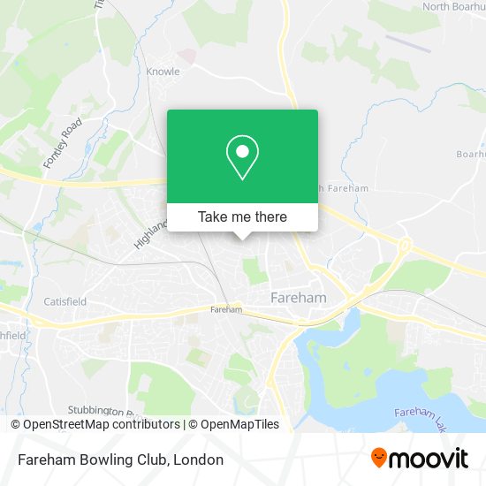 Fareham Bowling Club map