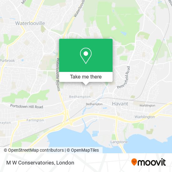 M W Conservatories map