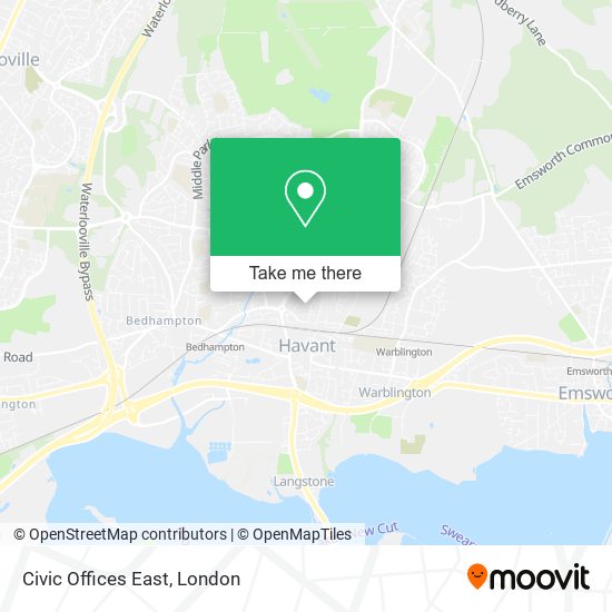 Civic Offices East map
