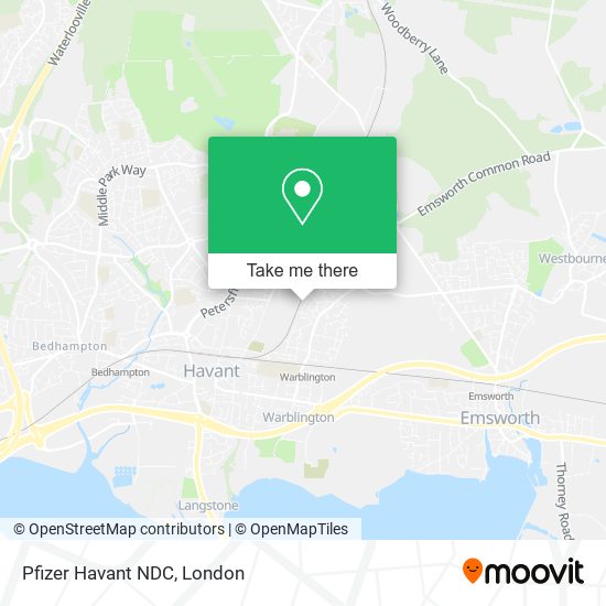 Pfizer Havant NDC map